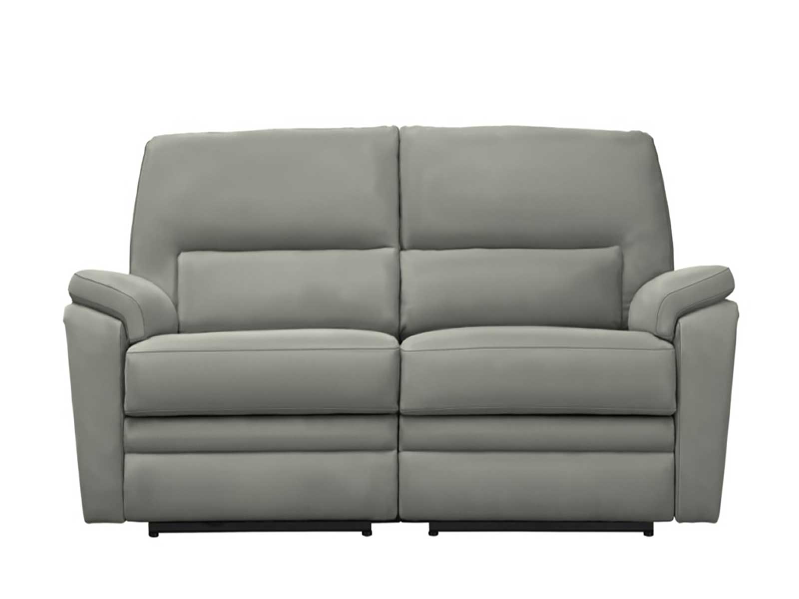 2 Seater Manual Recliner Sofa - Leather