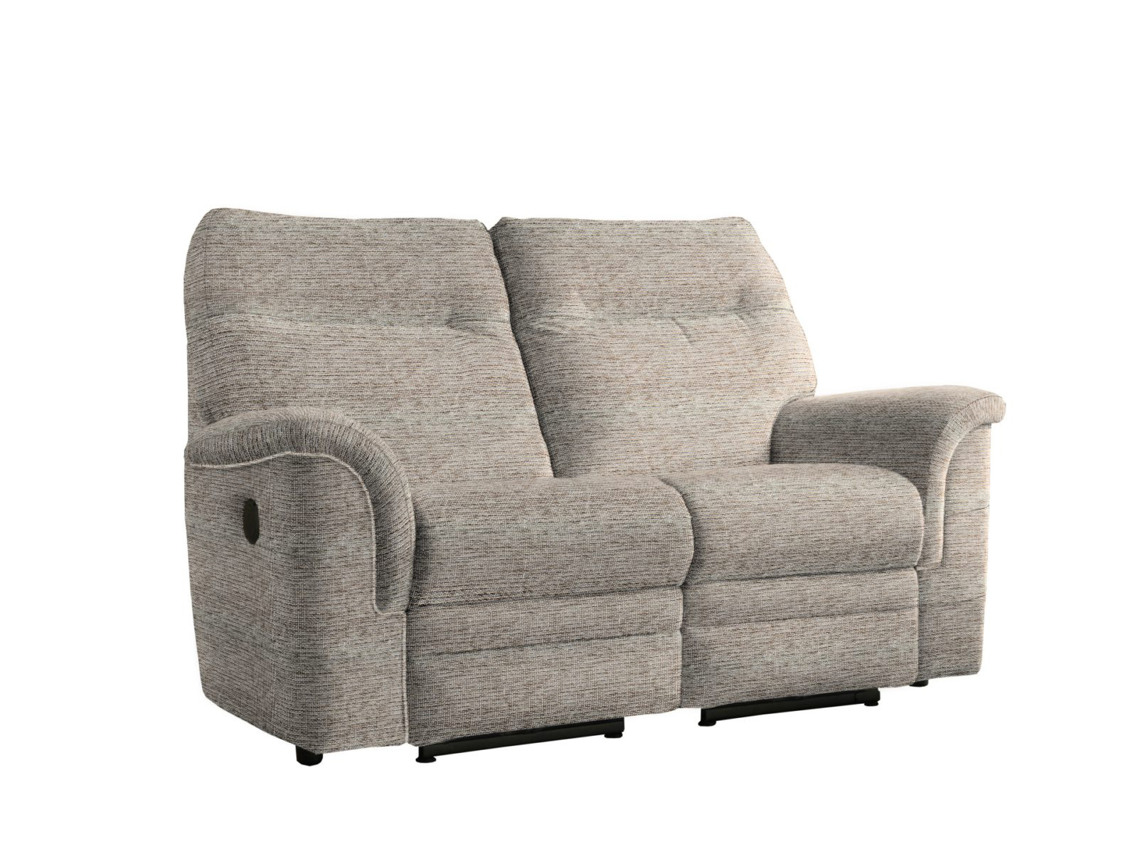 2 Seater Power Recliner Sofa With Head Tilt & Lumbar