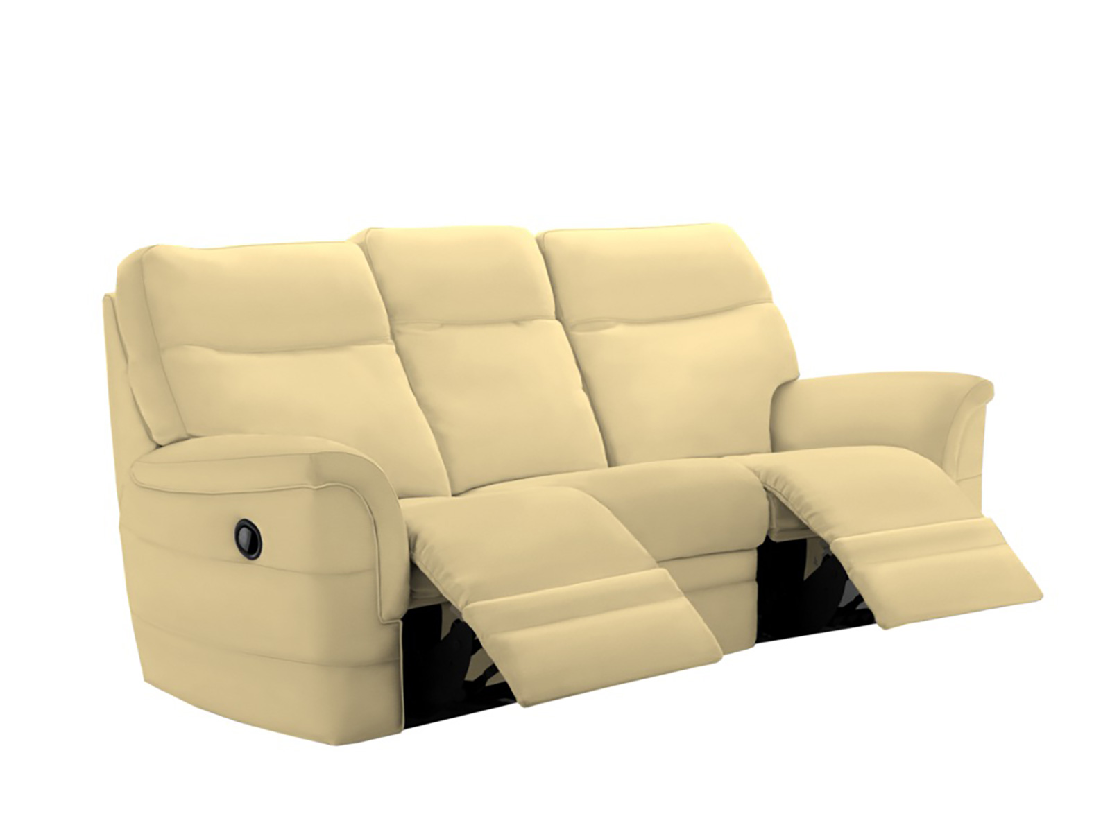 3 Seater Power Recliner Sofa With Head Tilt & Lumbar