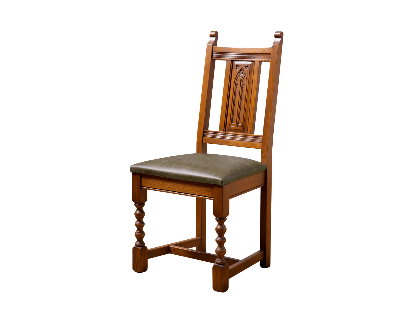 Warwick Dining Chair With Leather Upholstered Seat