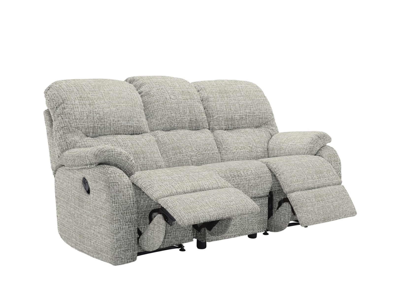 3 Seater Manual Double Recliner Sofa