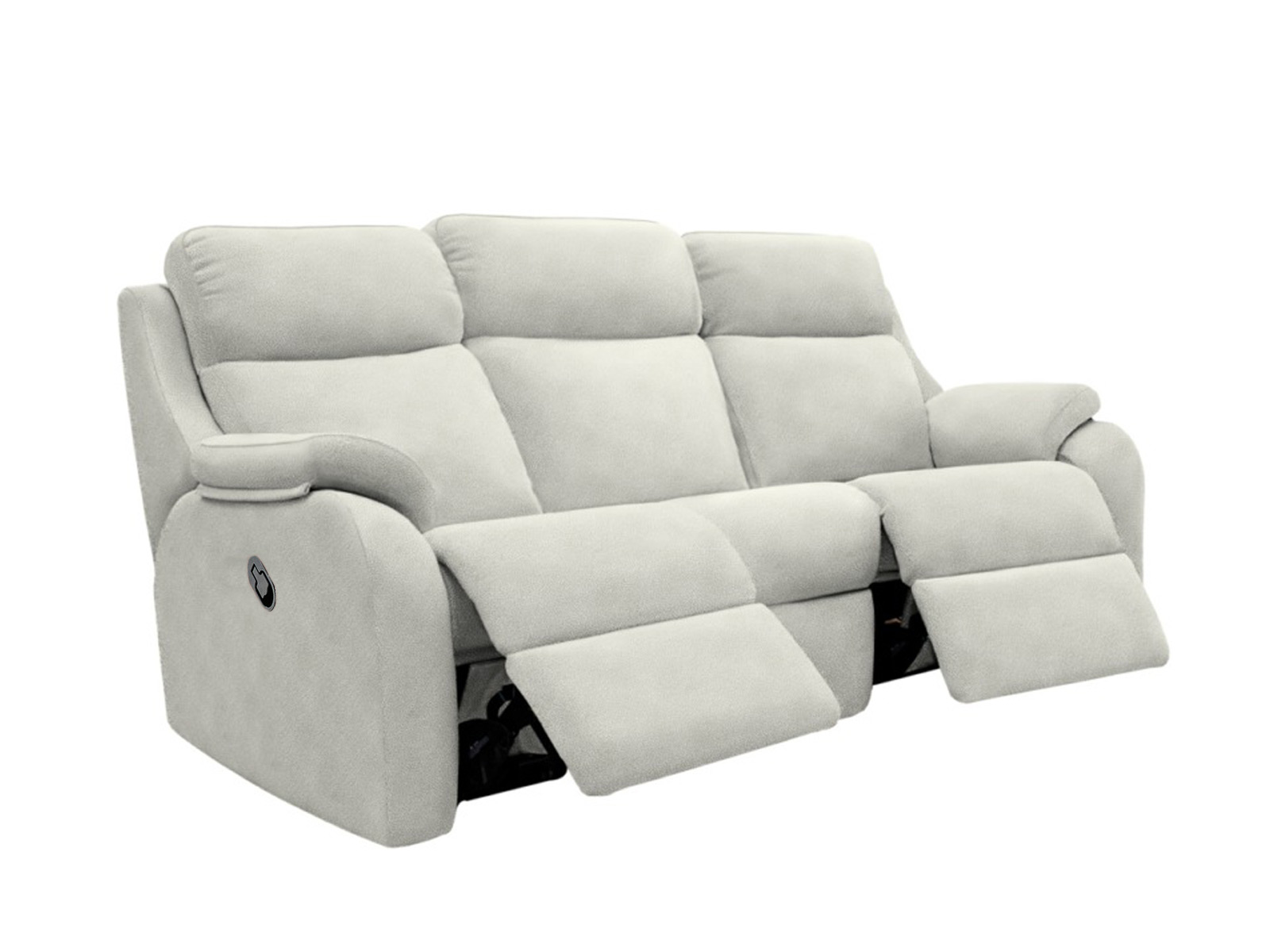 3 Seater Manual Recliner Curved Sofa