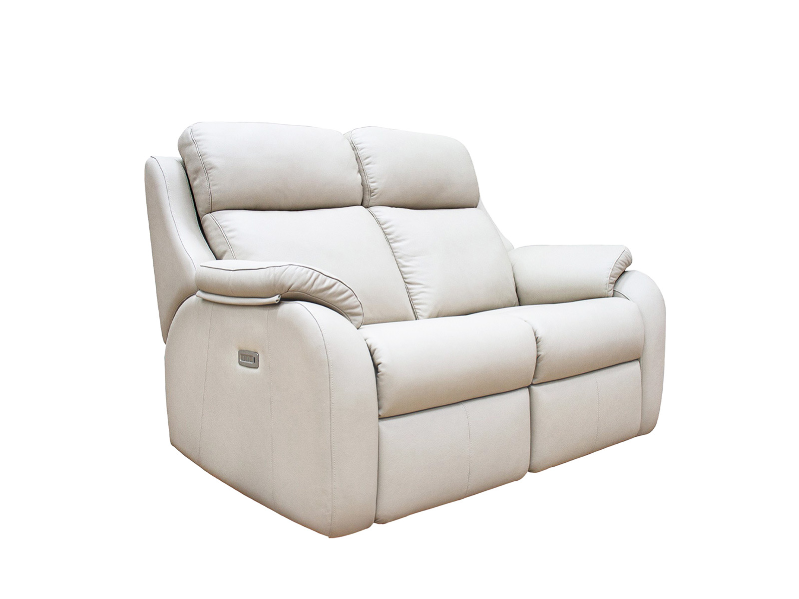 2 Seater Power Recliner Sofa With Headrest And Lumber And Usb