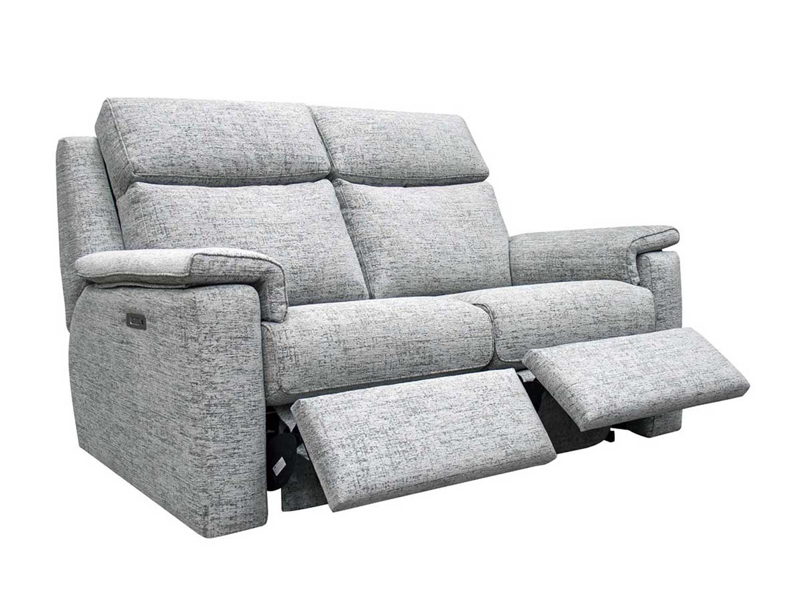 Small Power Recliner Sofa With Headrest & Lumbar