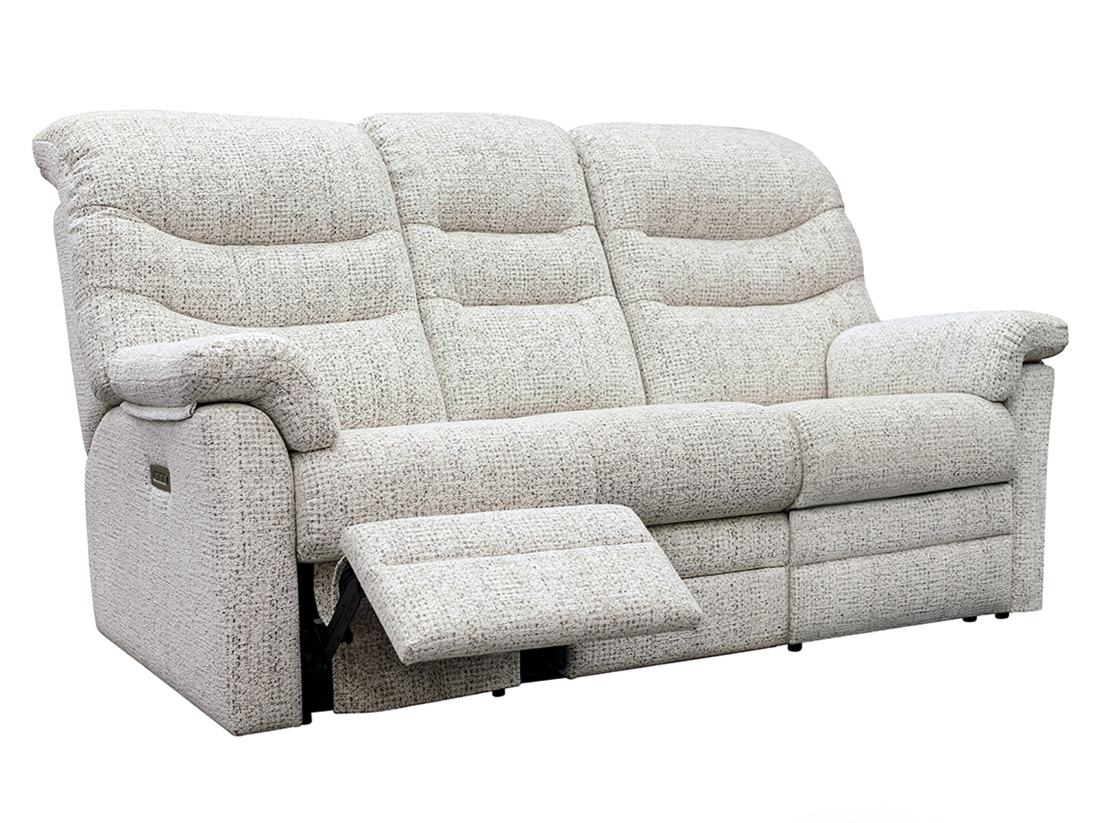 3 Seater Lhf Power Recliner Sofa With Headrest And Lumbar