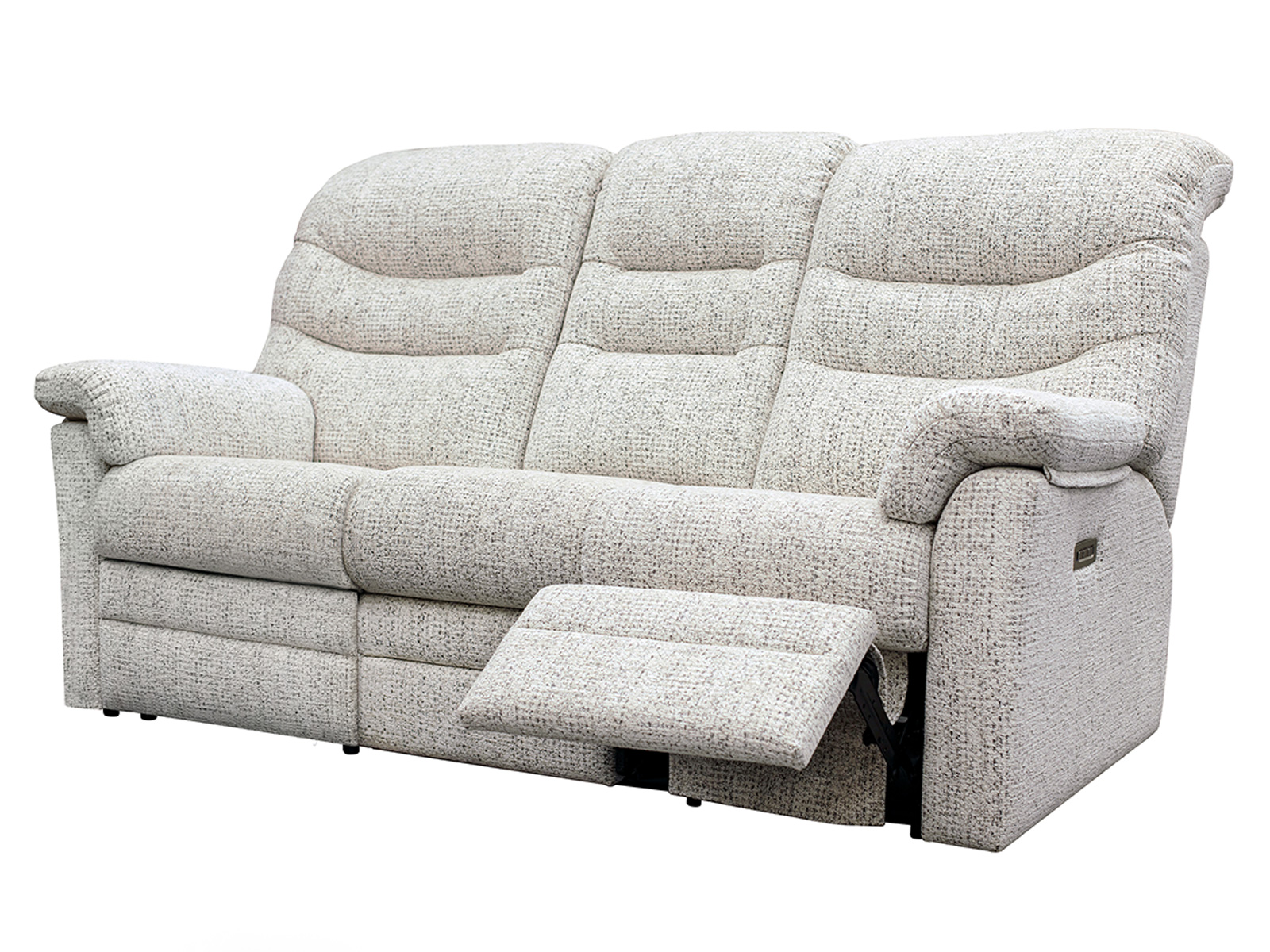 3 Seater Rhf Power Recliner Sofa With Headrest And Lumbar