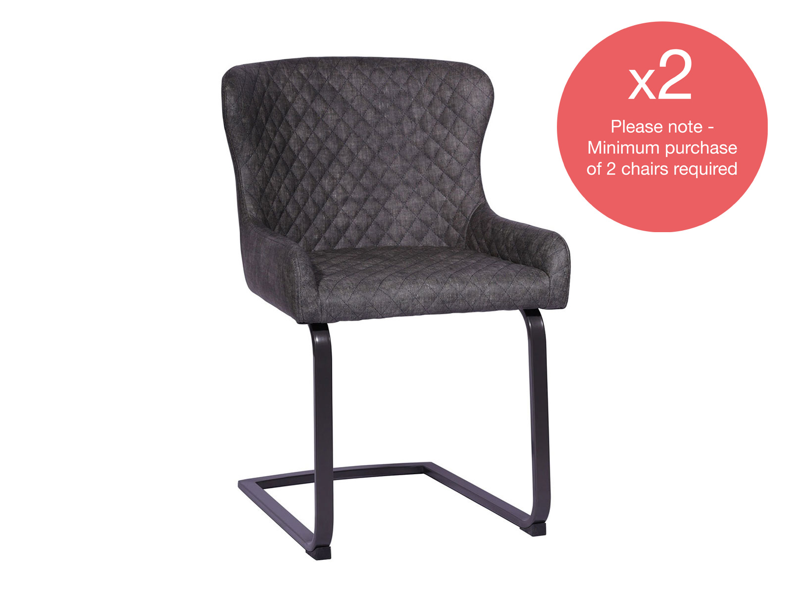 Cantilever Dining Chair Graphite