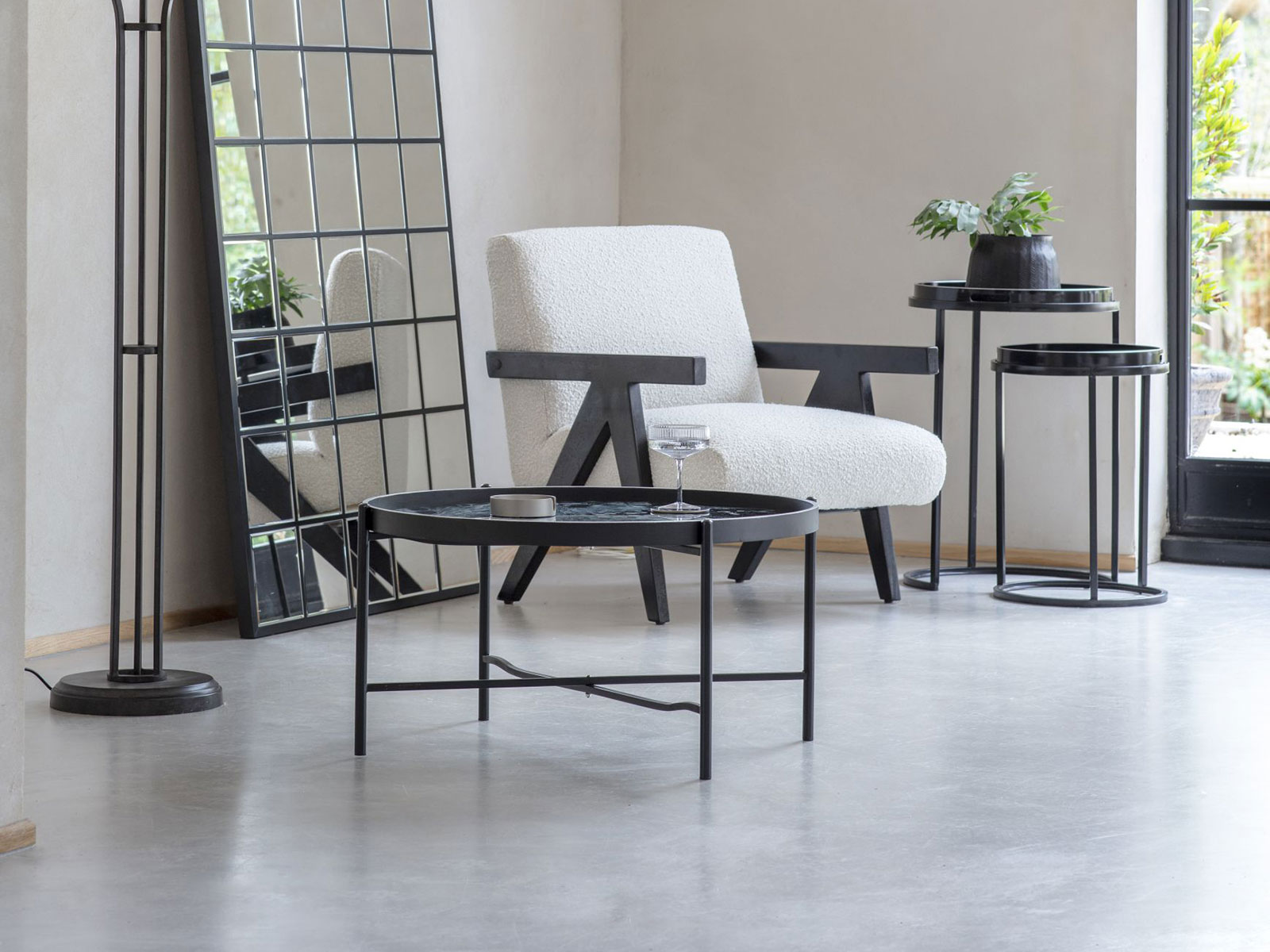 Monochrome Swirl Coffee Table