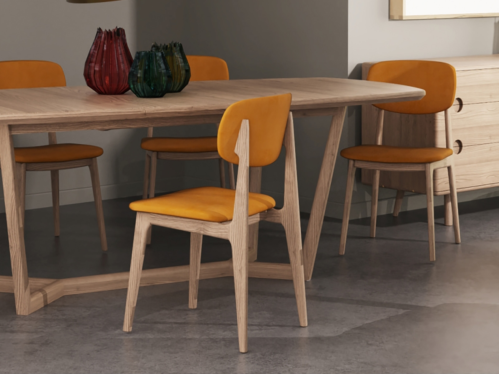 Bari Dining Chair - Mustard