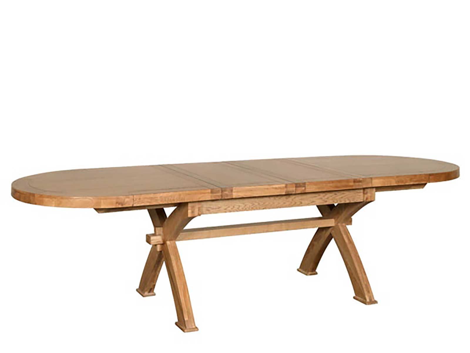 Oval X Leg Extending Dining Table