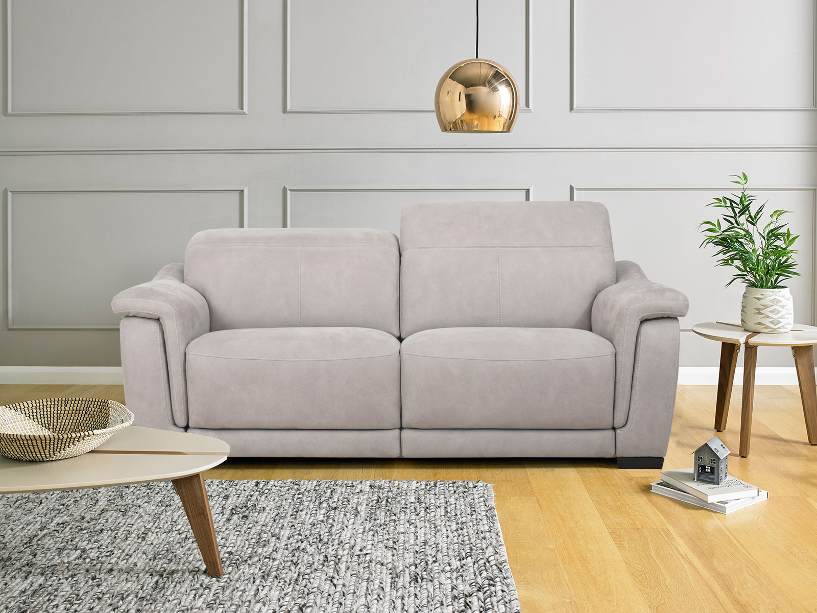 Large Sofa With Manual Headrest