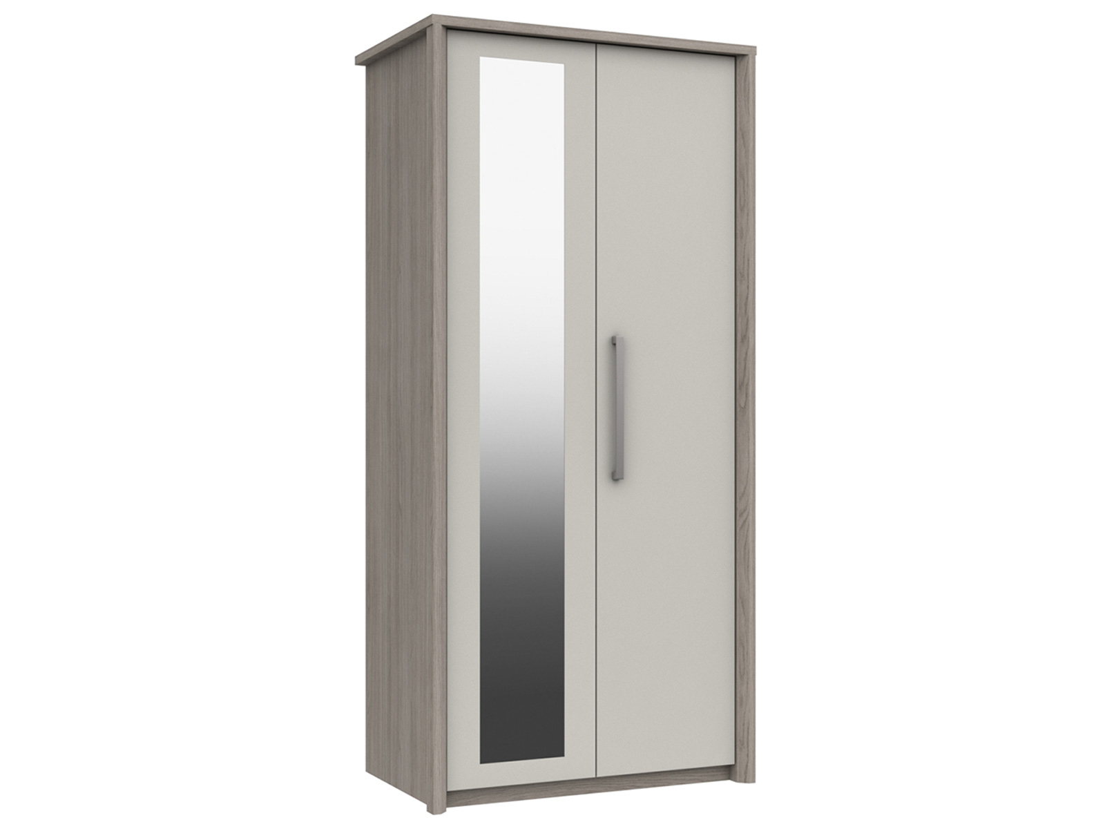 2 Door Wardrobe With Mirror