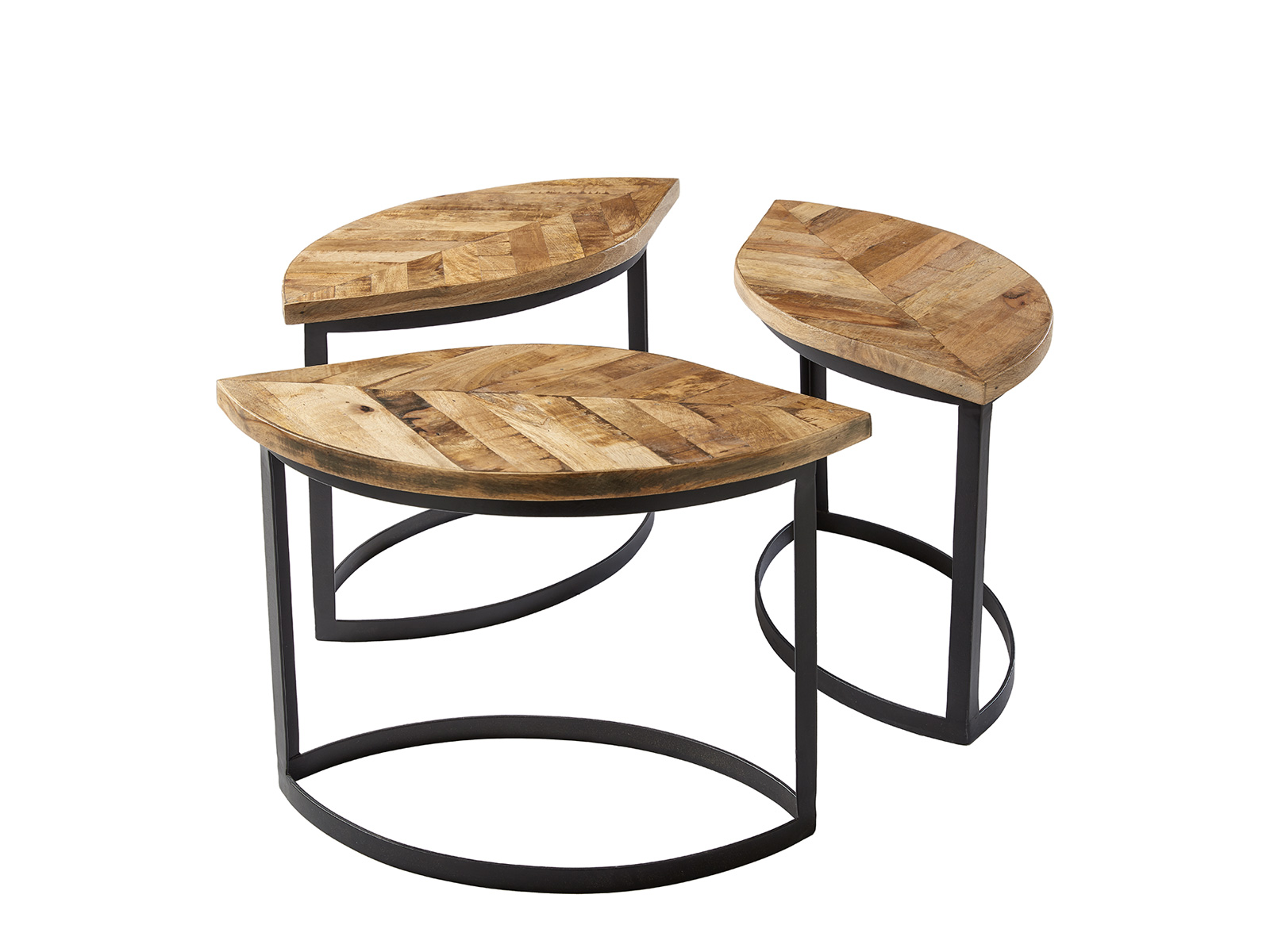 Set Of 3 Follium Leaf Tables