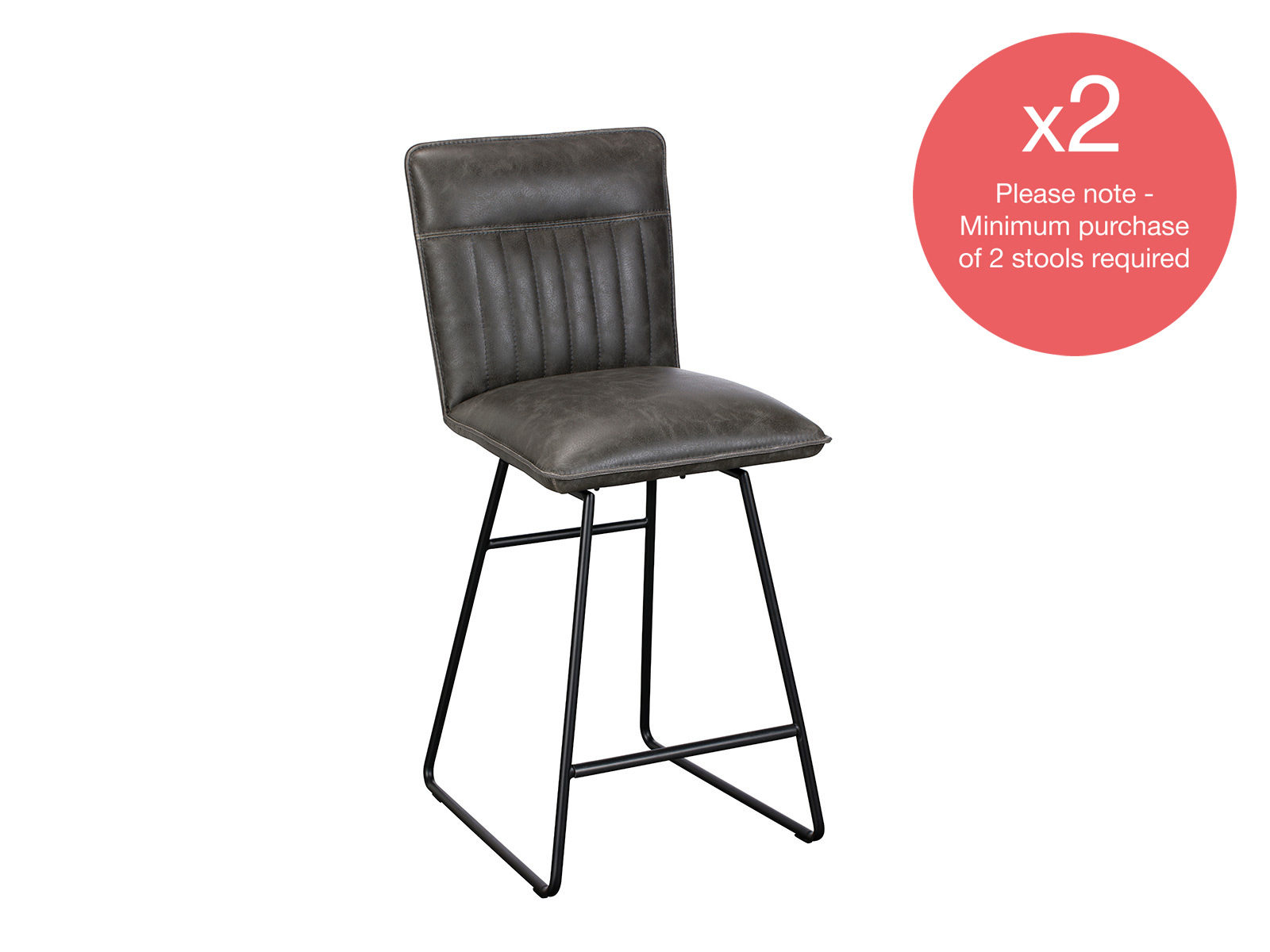 Cooper Bar Stool Grey