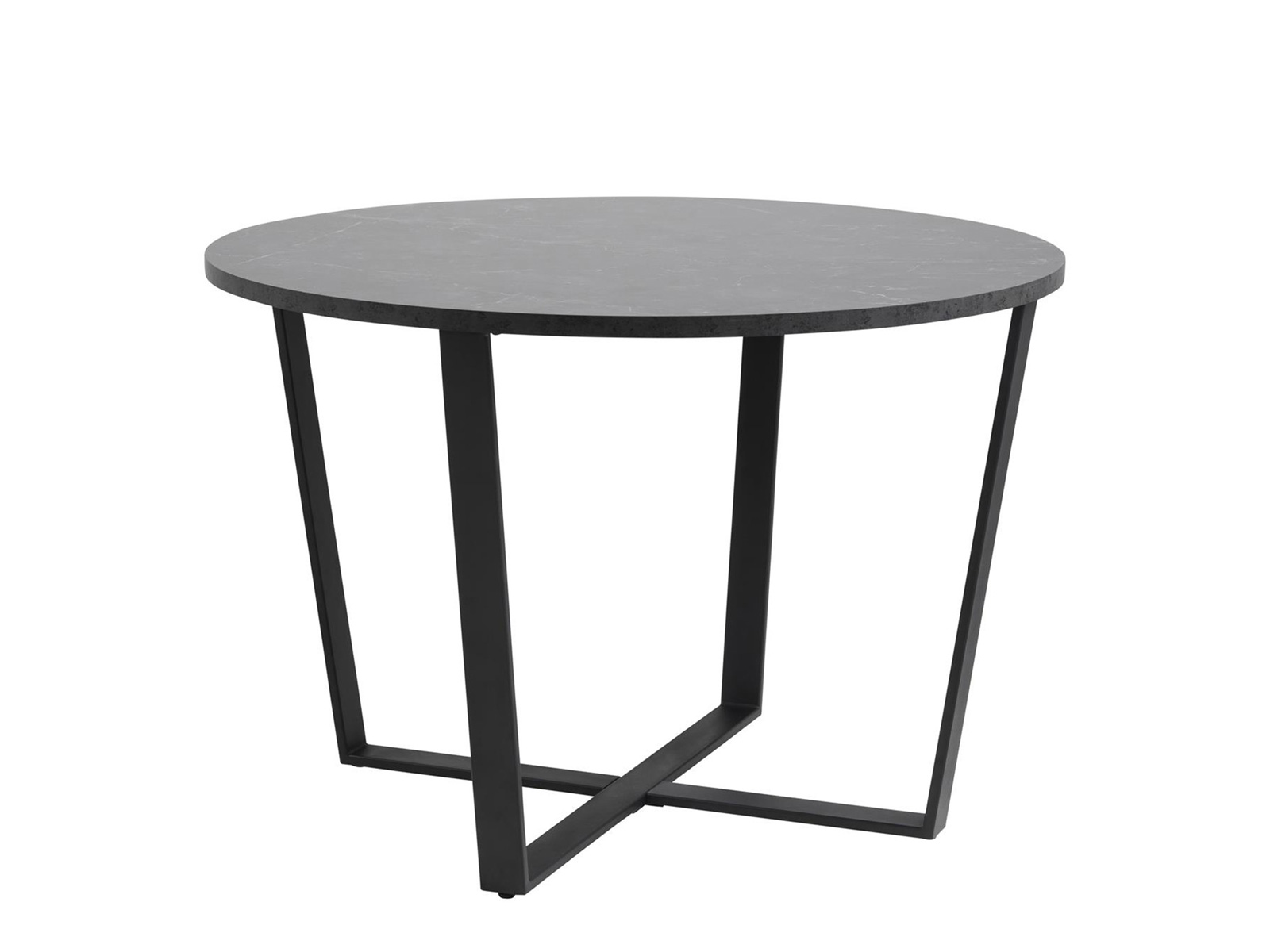 Circular Dining Table Melamine Black