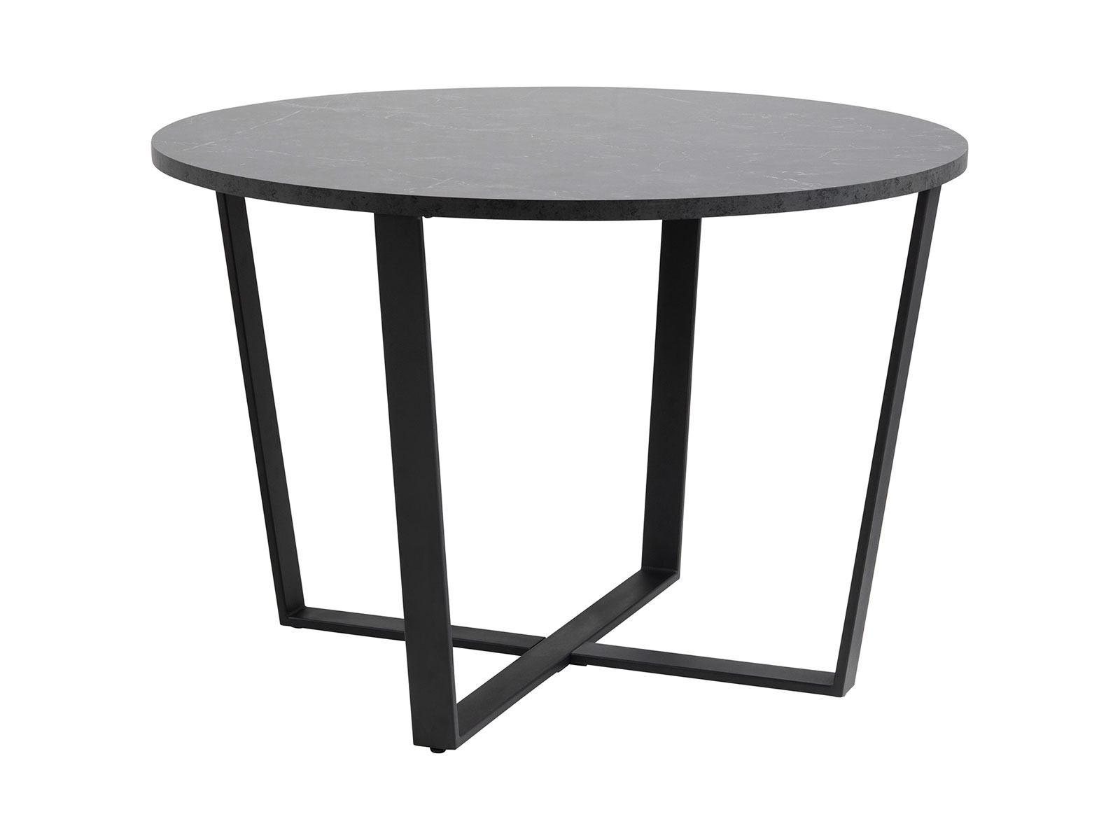 Circular Dining Table Melamine Black