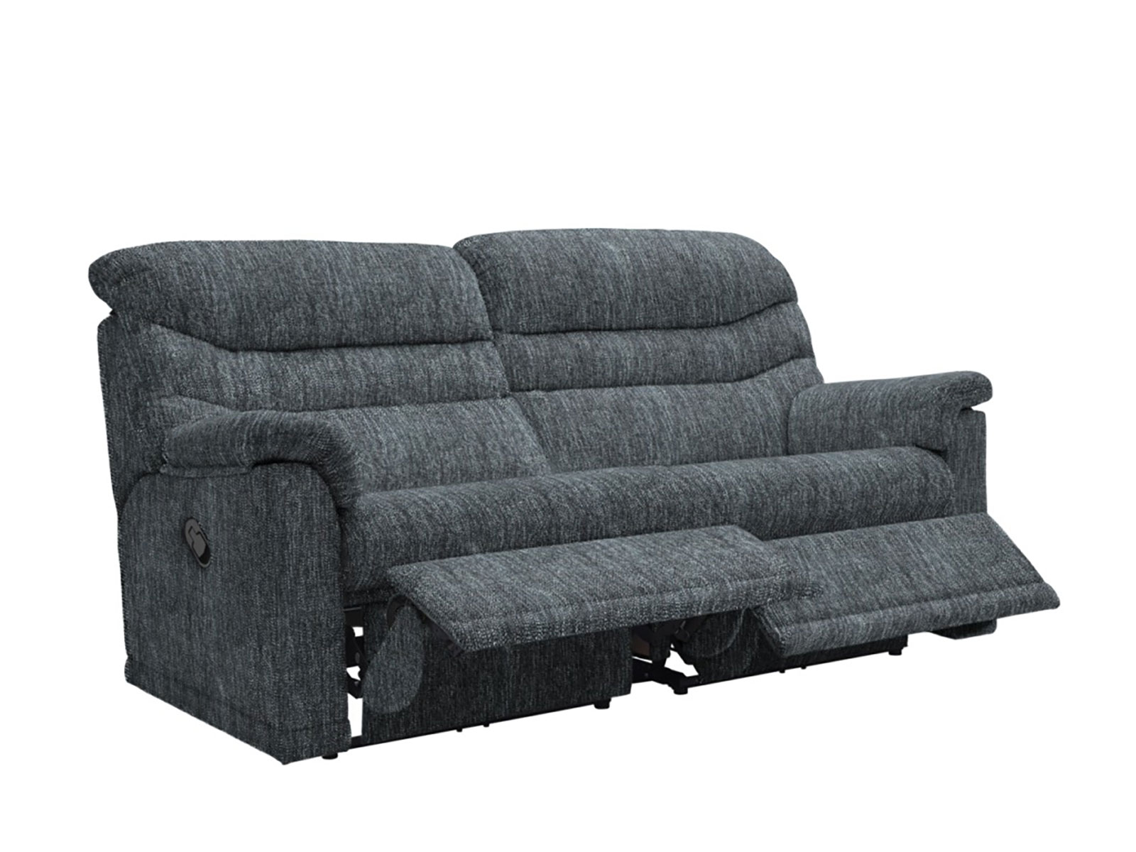 3 SEATER MANUAL RECLINER SOFA - 2 CUSHIONS