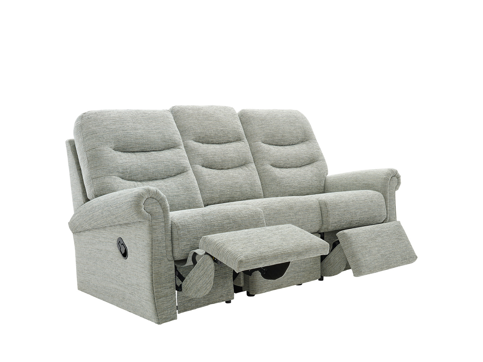 3 Seater Double Manual Recliner Sofa