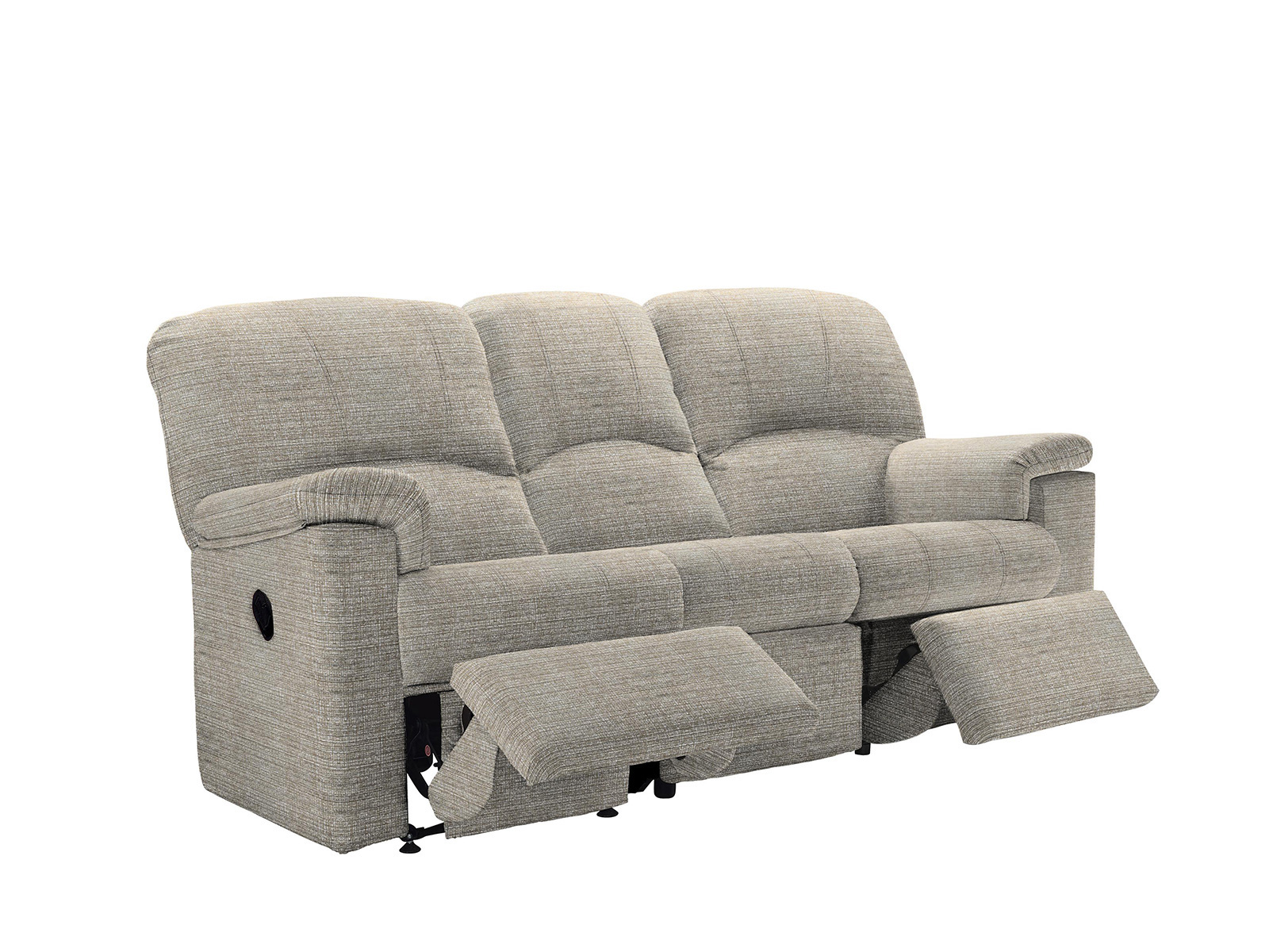 3 Seater Manual Double Recliner Sofa