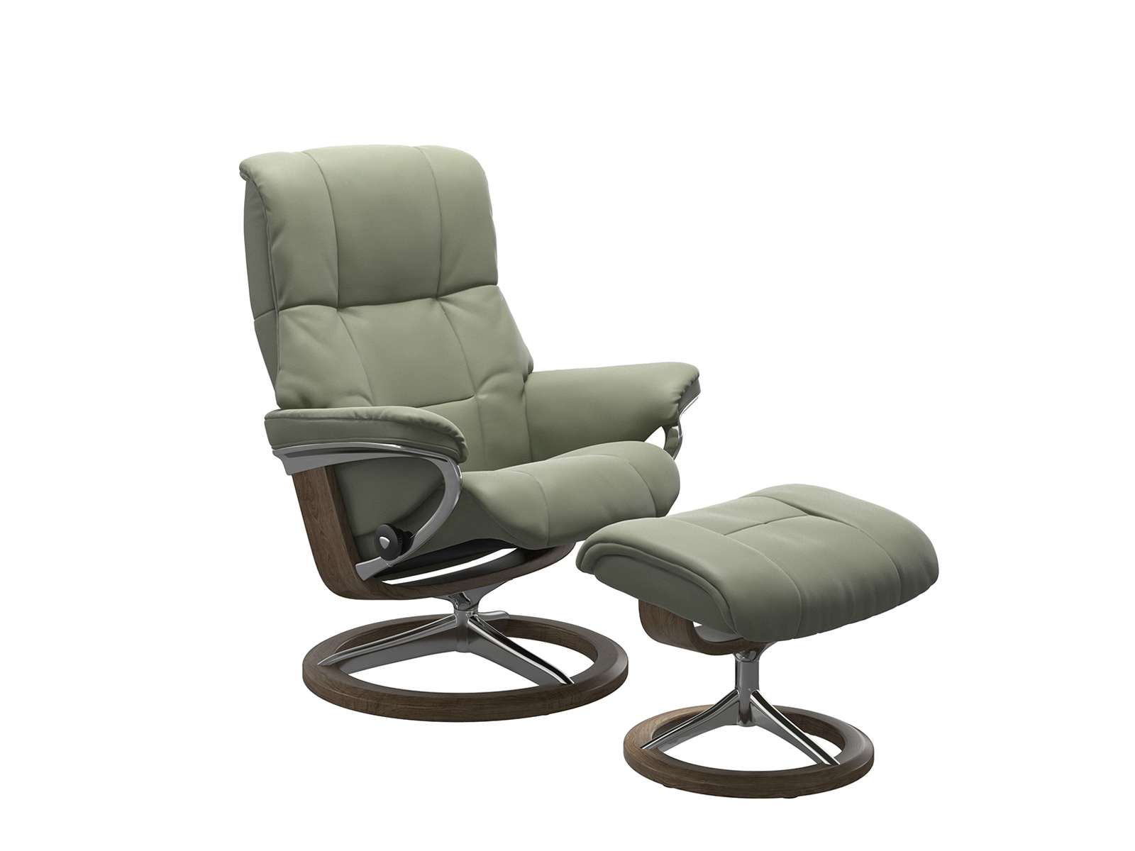 Medium Recliner Chair & Stool Signature Base