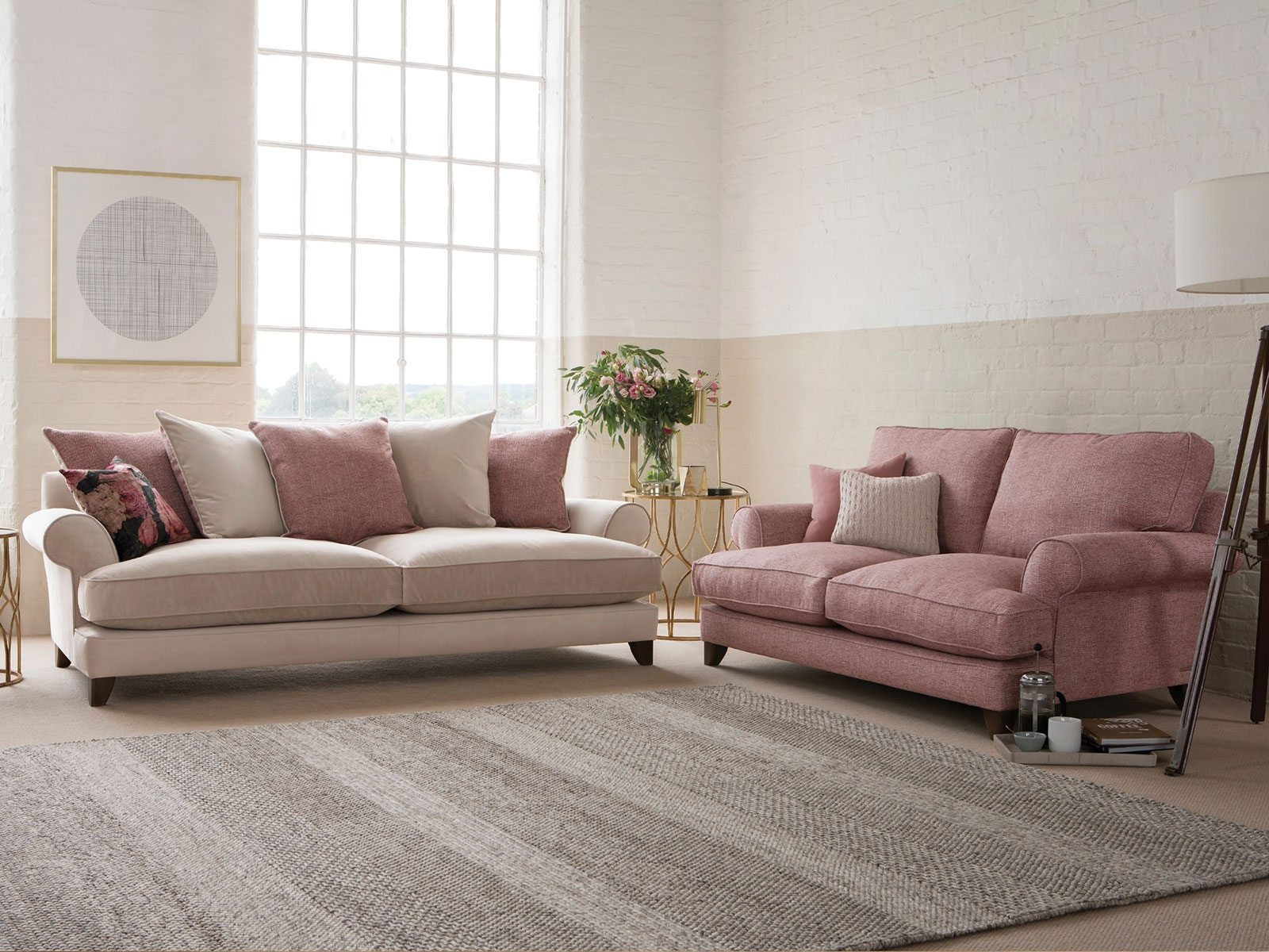 4 Seater Pillow Back Sofa