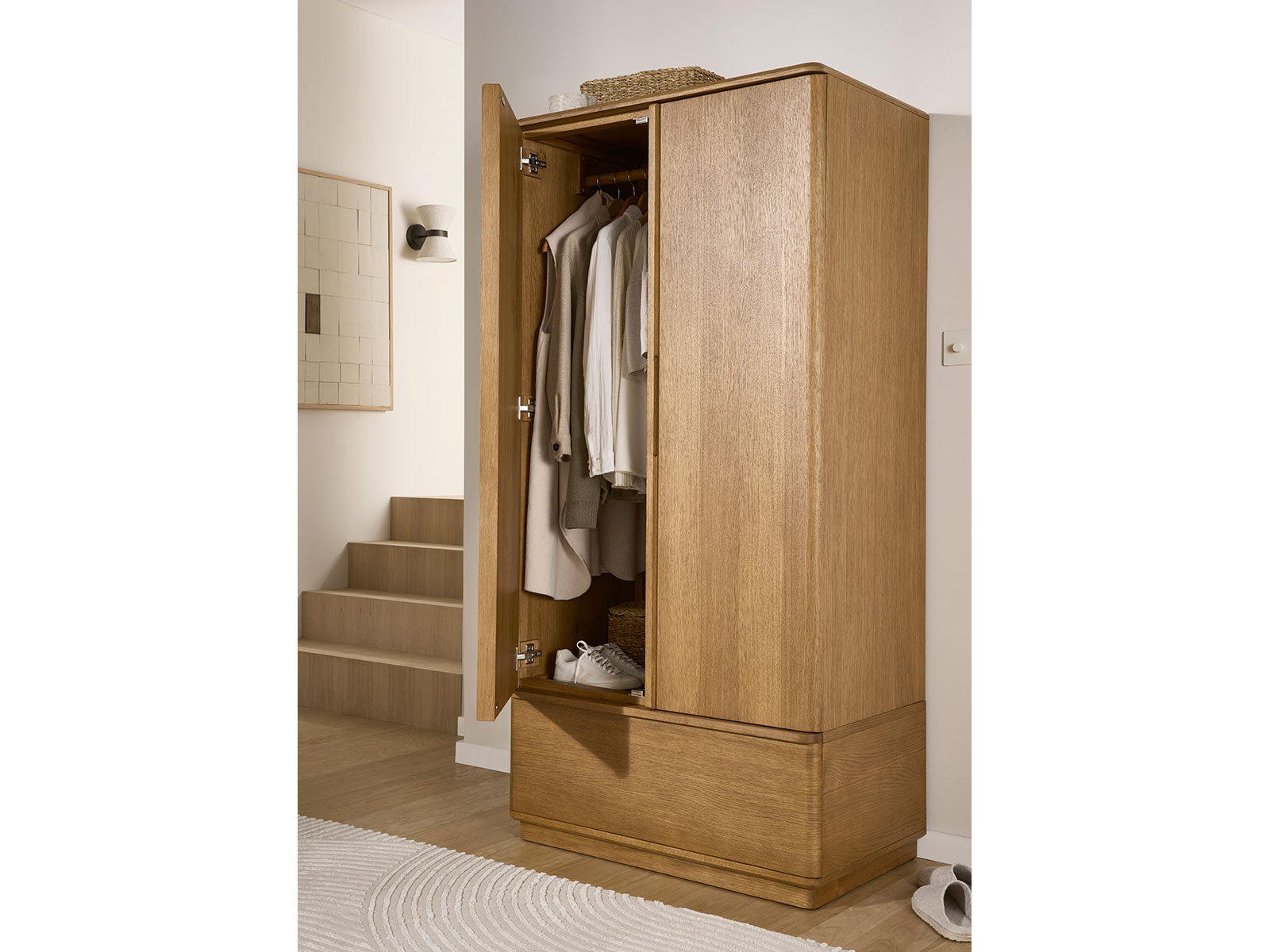 Wardrobe With 1 Drawer