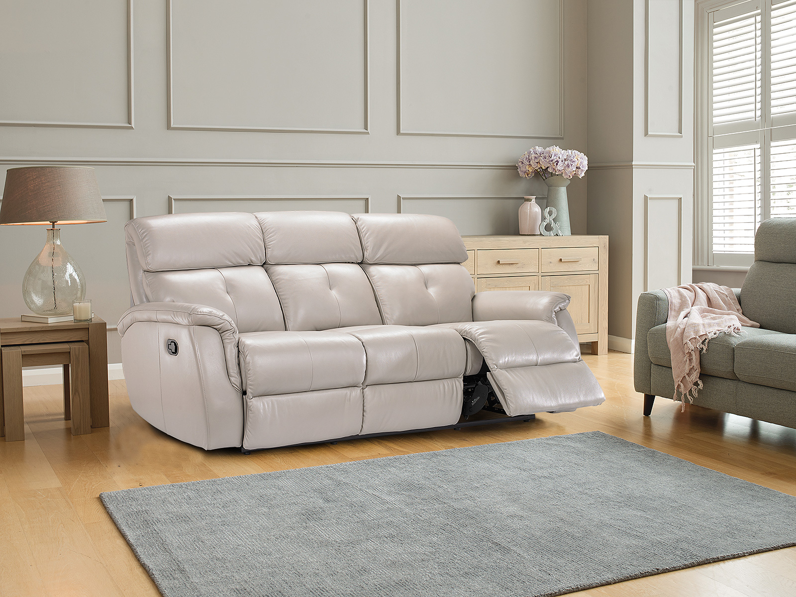 3 Seater Manual Recliner Sofa